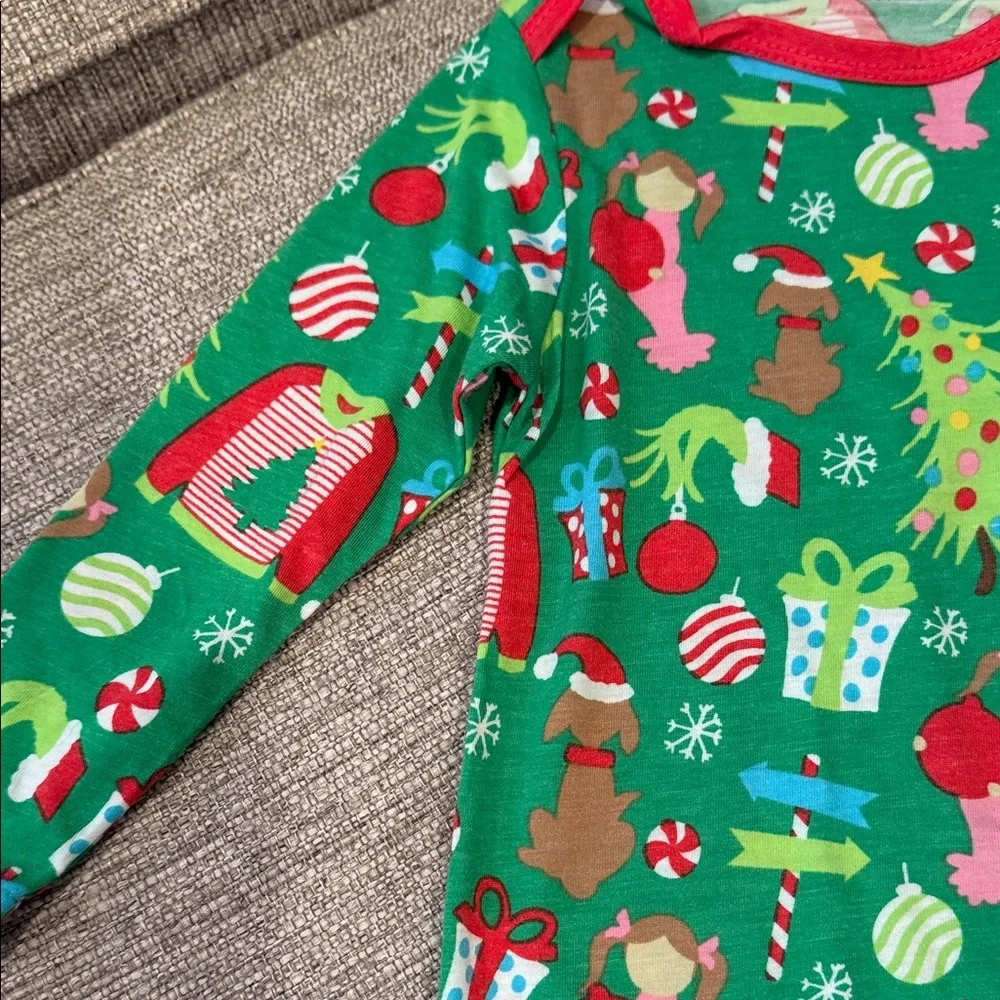 Jane Marie Festive Green Kids Footie